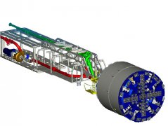 泥水平衡盾構(gòu) 隧道掘進機械
